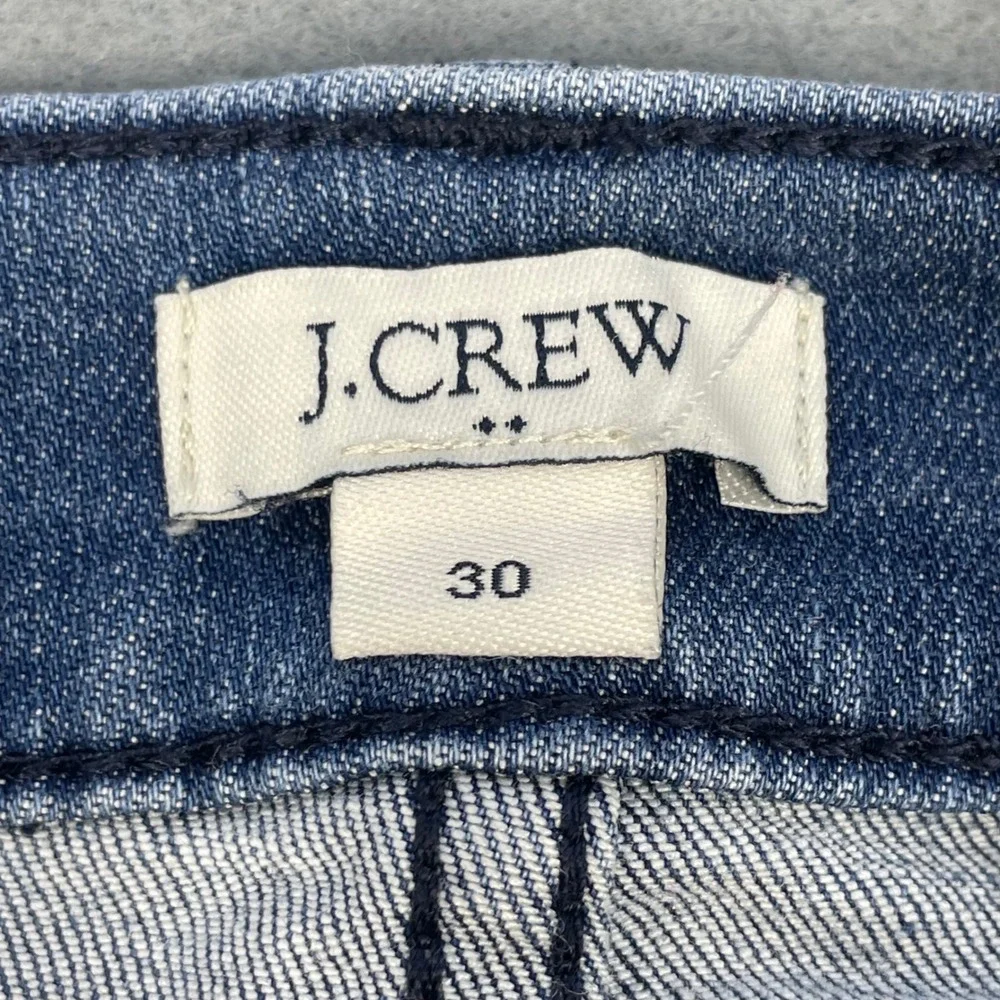 J.Crew Blue Distressed Skinny Jeans Women Size 30 H4496